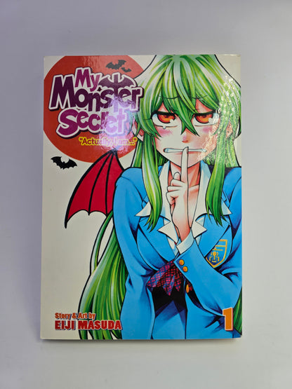 My Monster Secret Vol 1 manga viršelis su Eiji Masuda iliustracija   