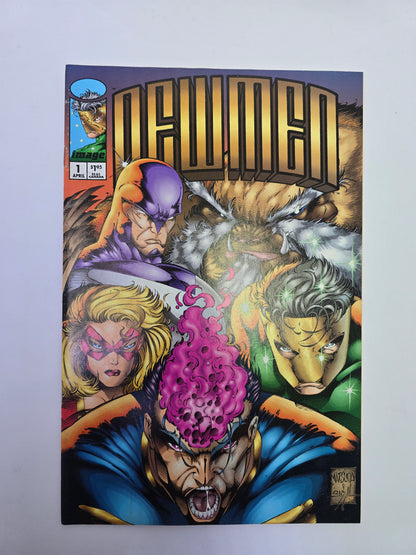 Newmen #1 Image Comics komikso viršelis su Jeff Matsuda iliustracija
