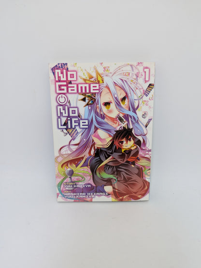  „No Game No Life, Vol. 1“ – spalvinga fantasy manga apie žaidimų pasaulį, anglų kalba