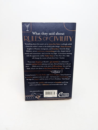 Rules of Civility - Amor Towles - Book (English)