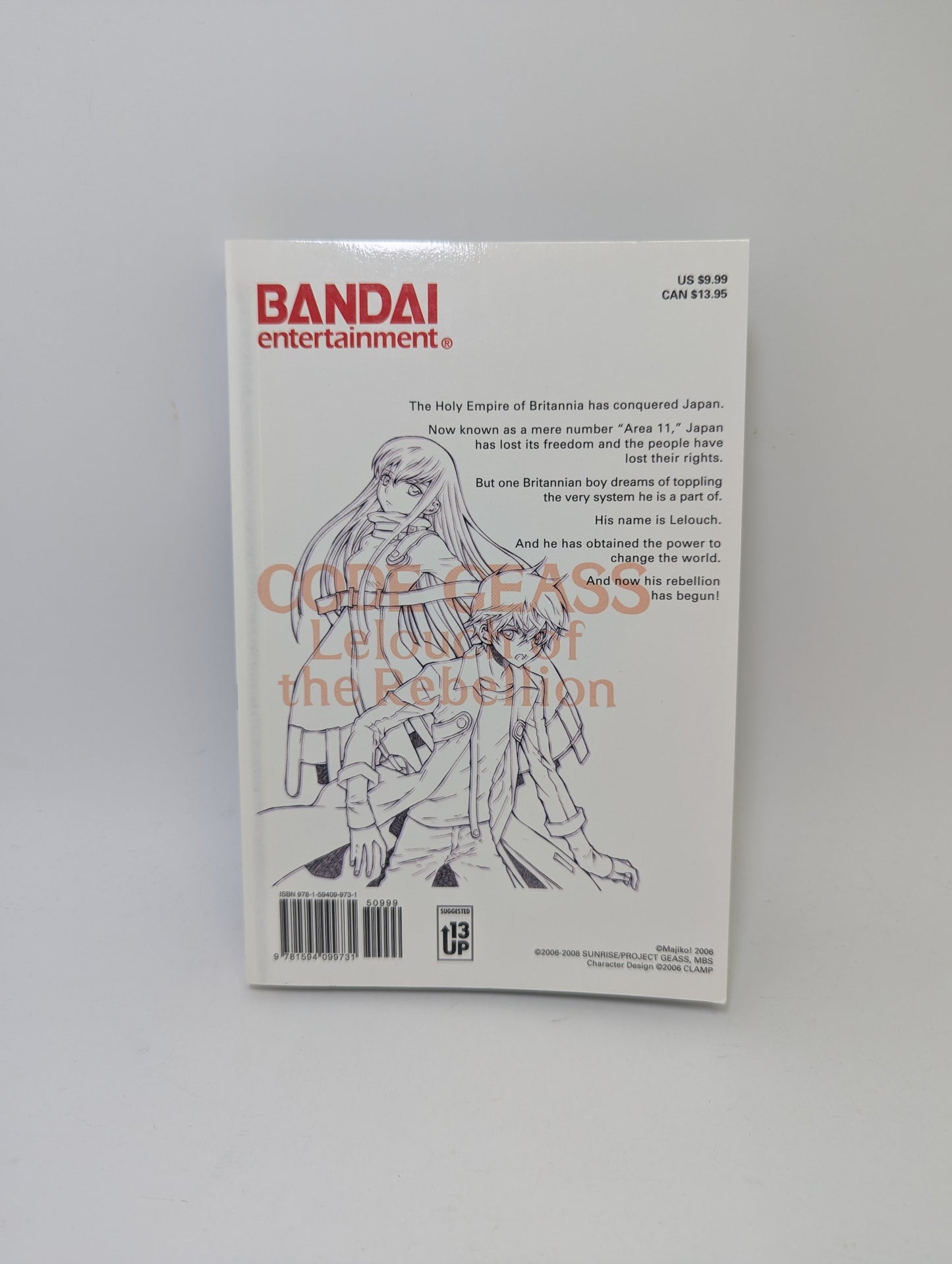 Code Geass: Lelouch of the Rebellion, Vol. 1 - Manga (English)
