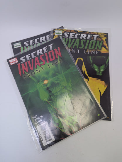 Secret Invasion: Front Line #1–3 (2008) – Komiksų rinkinys (anglų kalba)