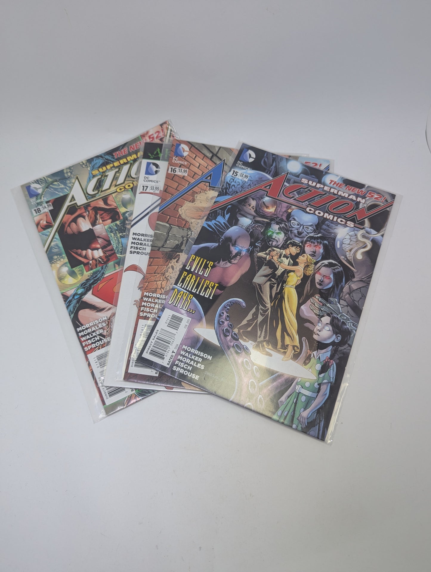 Action Comics #0–18 (2012) – Komiksų rinkinys (anglų kalba)