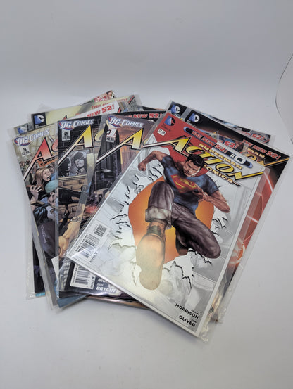 Action Comics #0–18 (2012) – Komiksų rinkinys (anglų kalba)