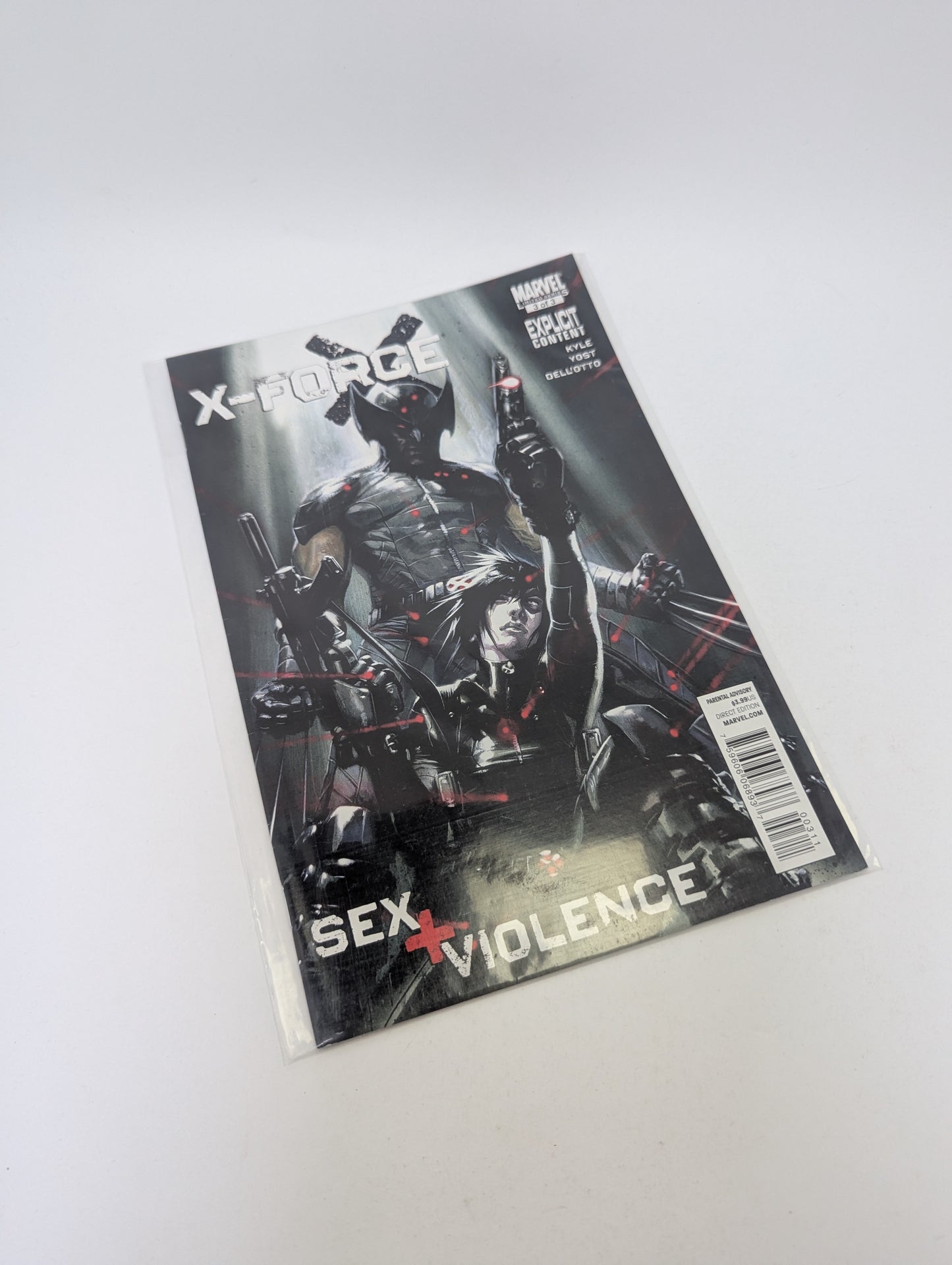 X-Force: Sex & Violence #1-3 (2010) – Komiksų rinkinys (anglų kalba)