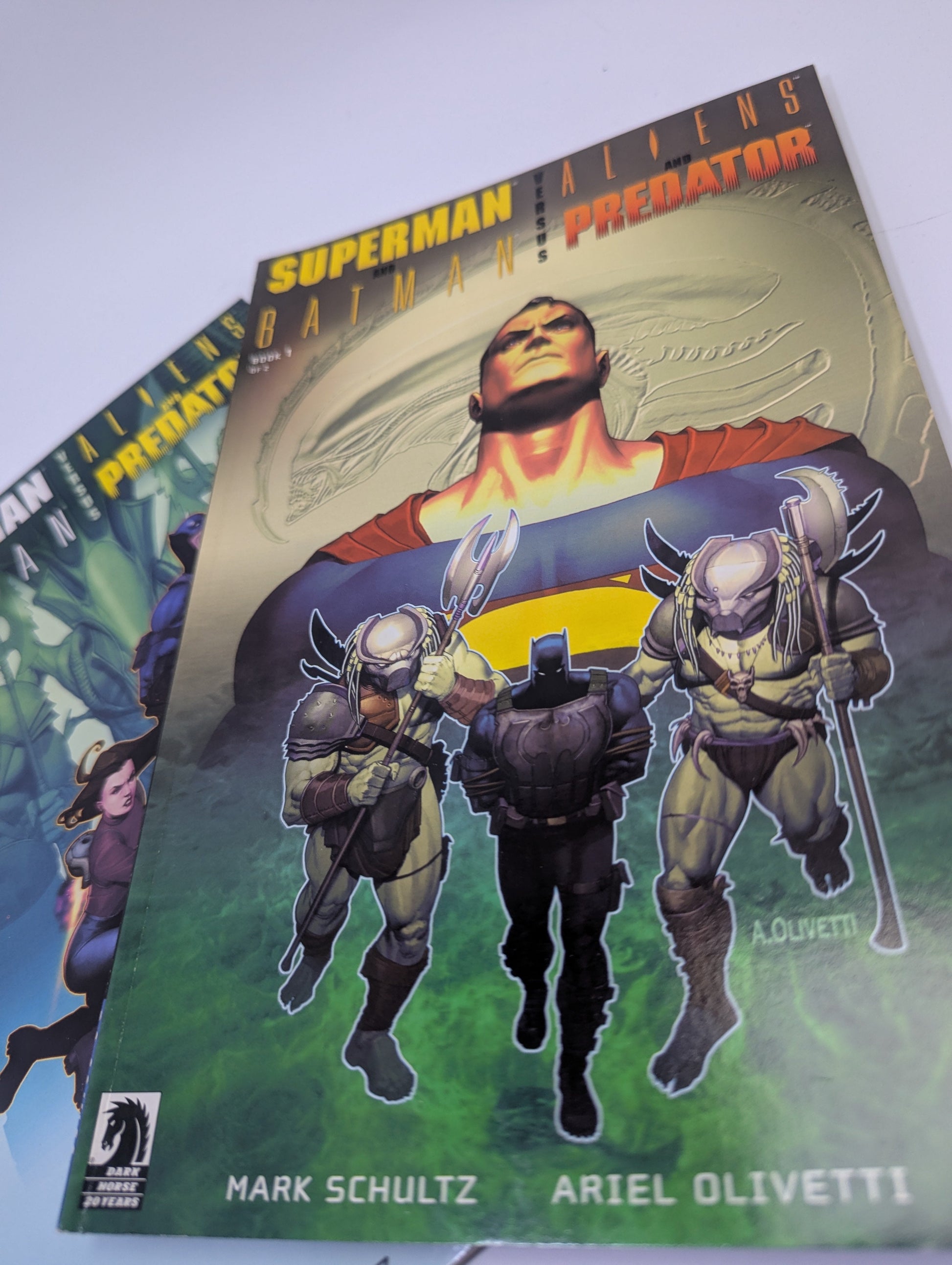 Superman and Batman vs. Aliens and Predator #1–2 – Komiksų rinkinys TreasureHunt