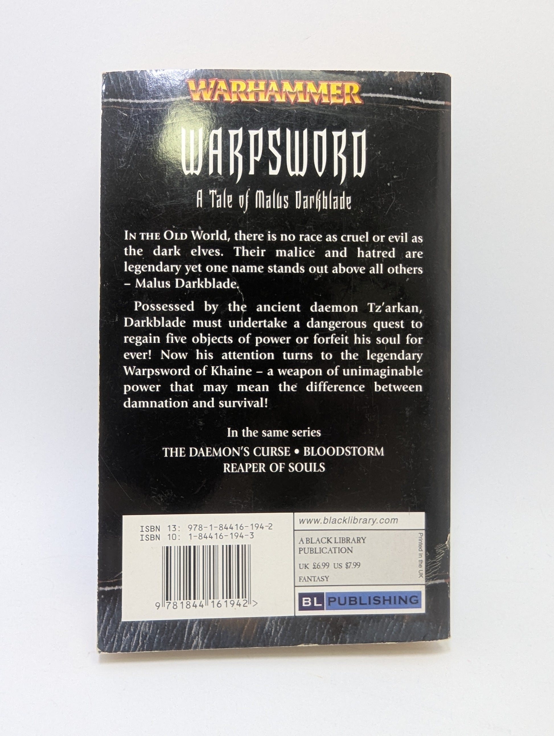 Warpsword: A Tale of Malus Darkblade – Warhammer TreasureHunt
