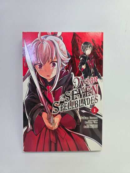 Reign of the Seven Spellblades Vol 1 manga knyga anglu kalba   