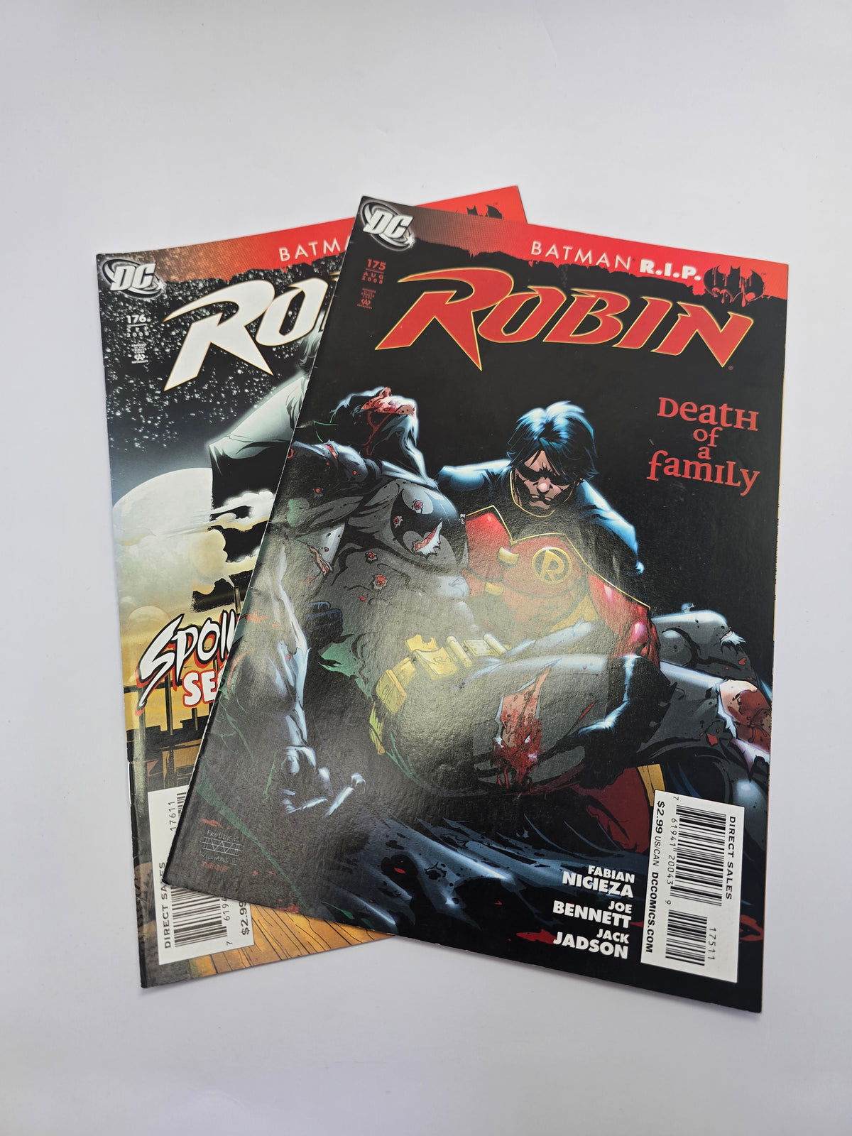 Robin #175-176 DC Comics Tim Drake Fabian Nicieza komiksu rinkinys anglu kalba