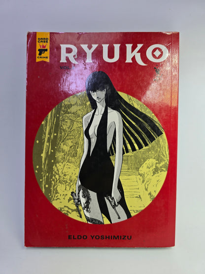 Ryuko Vol 2 Hard Case Crime manga viršelis su Eldo Yoshimizu iliustracija   