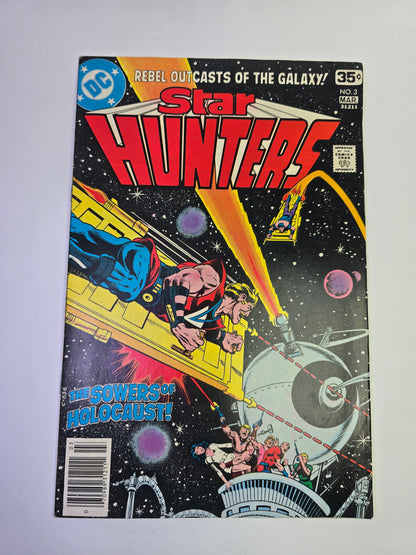 Star Hunters #3 DC Comics komikso viršelis su kosminių laivų ir sukilėlių iliustracija