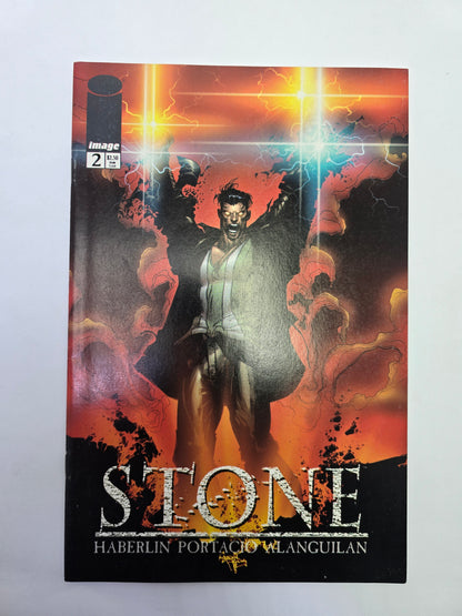 Stone #2 Image Comics komikso viršelis su Whilce Portacio iliustracija
