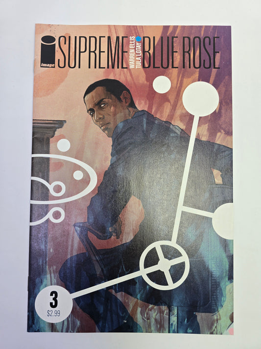 Supreme Blue Rose #3 Image Comics komikso viršelis su Warren Ellis ir Tula Lotay pavardėmis 