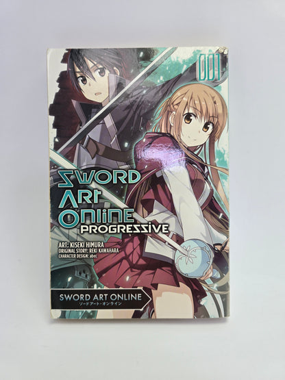 Sword Art Online Progressive Vol 1 Reki Kawahara Kiseki Himura manga anglu kalba
