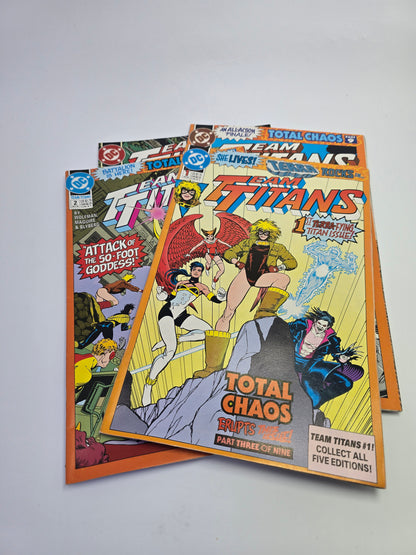Team Titans 1-4 komiksu rinkinys anglu kalba