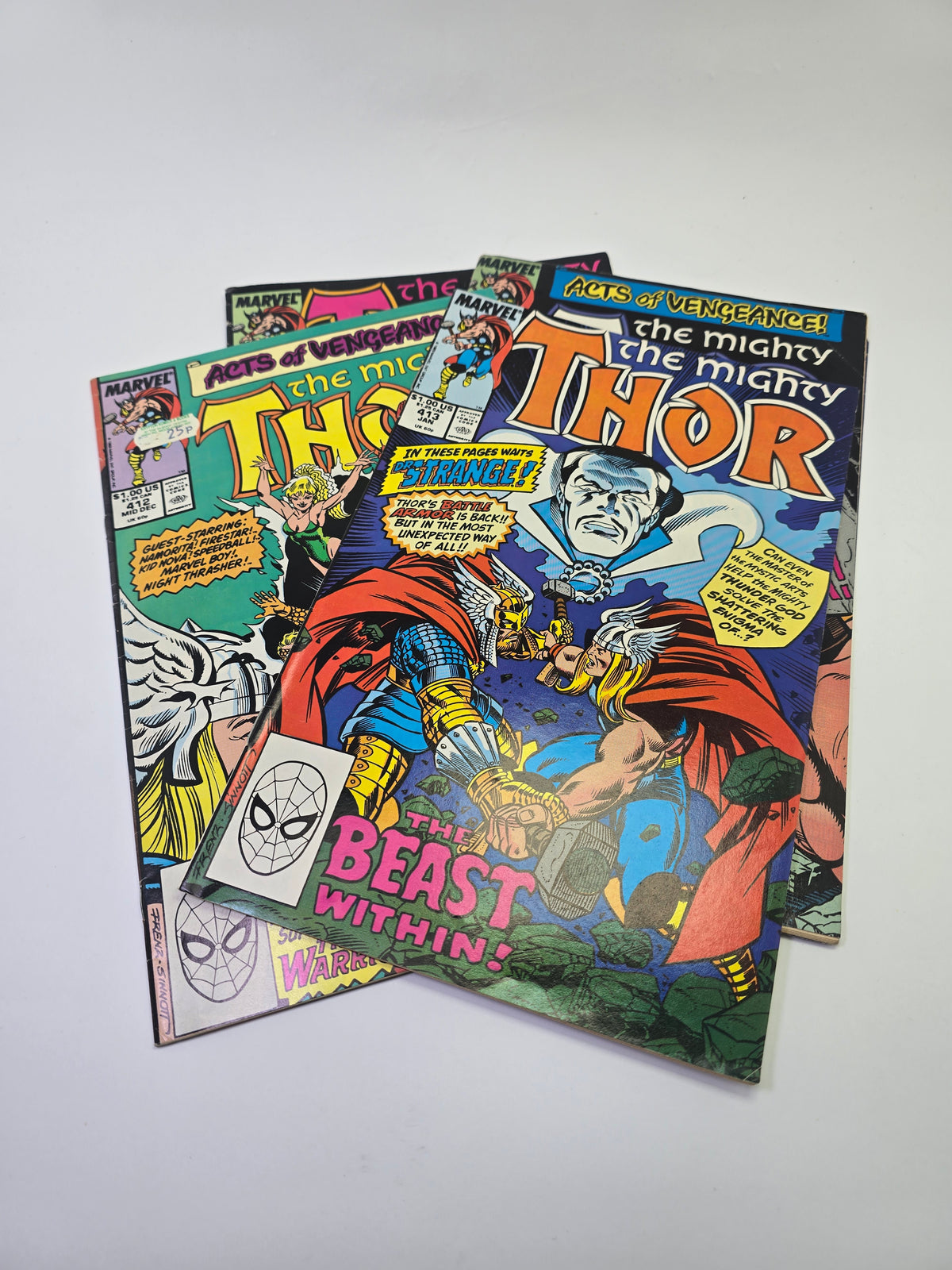 The Mighty Thor 410-413 komiksu rinkinys anglu kalba