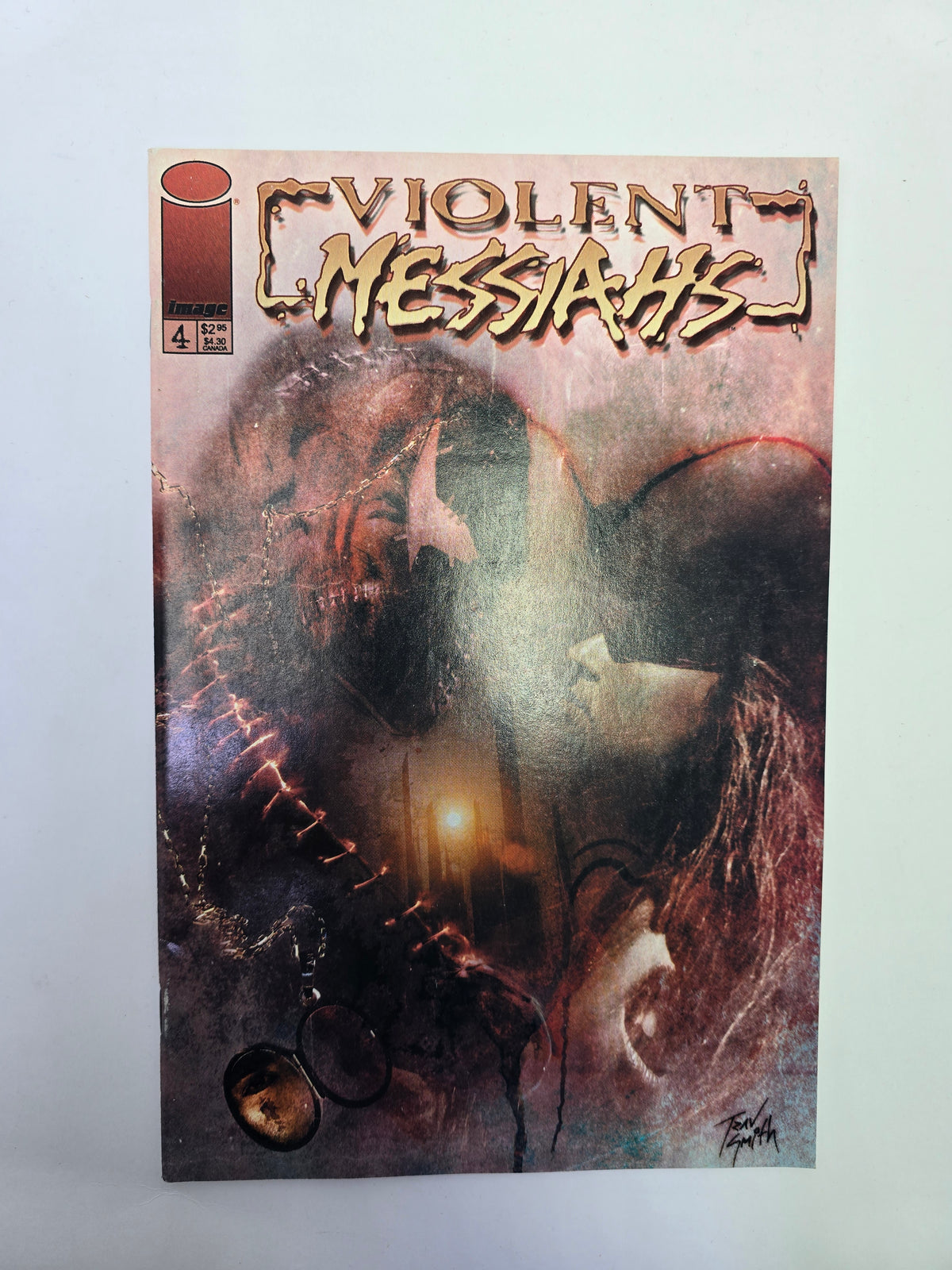 Violent Messiahs #4 Image Comics komikso viršelis su iliustracija