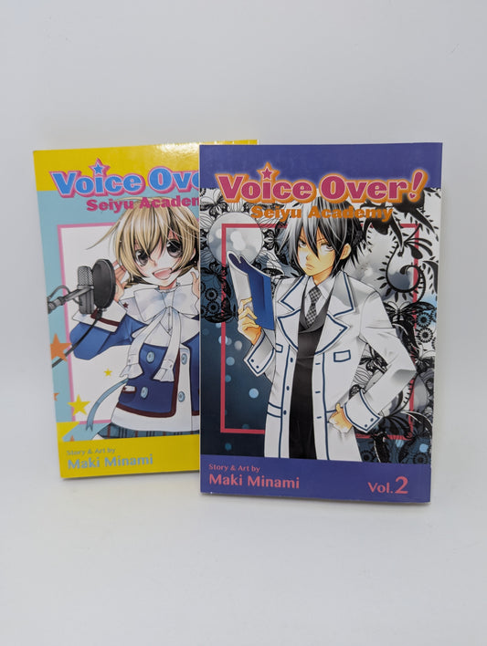  „Voice Over! Seiyu Academy, Vol. 1–2“ – manga apie balsų aktorių mokyklą ir svajones, anglų kalba