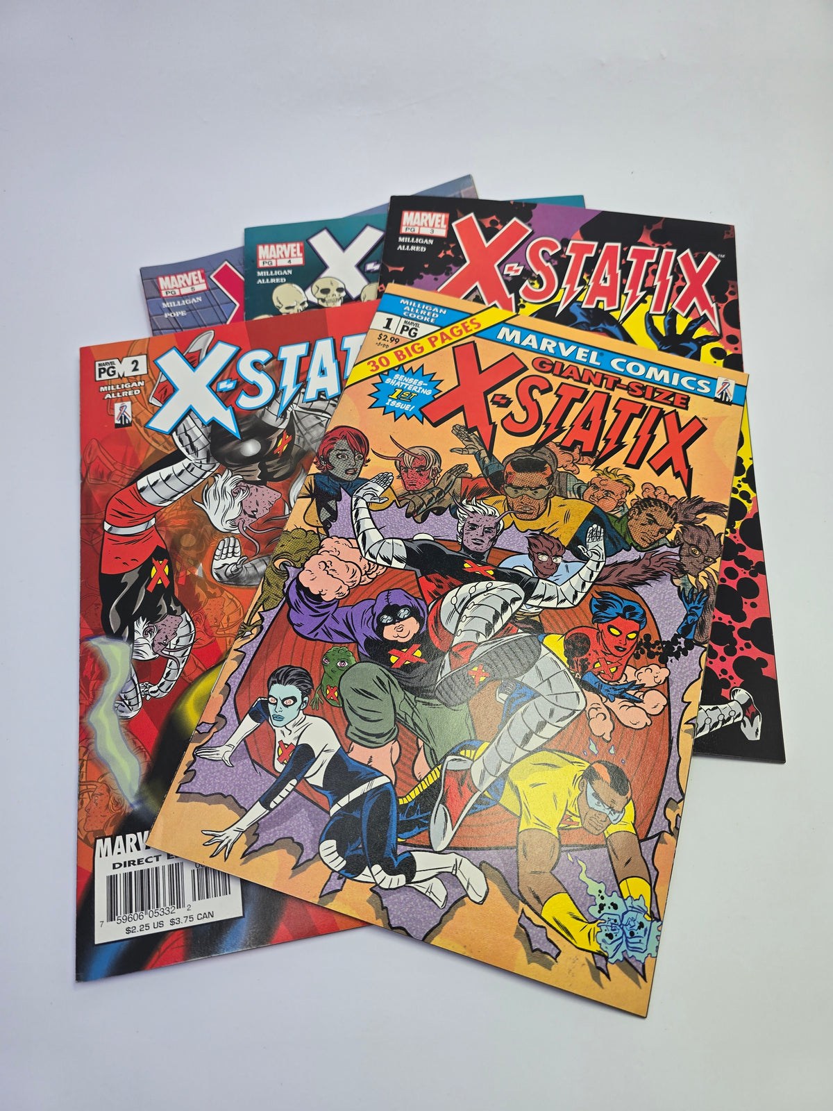 X-Statix 1-5 komiksu rinkinys anglu kalba
