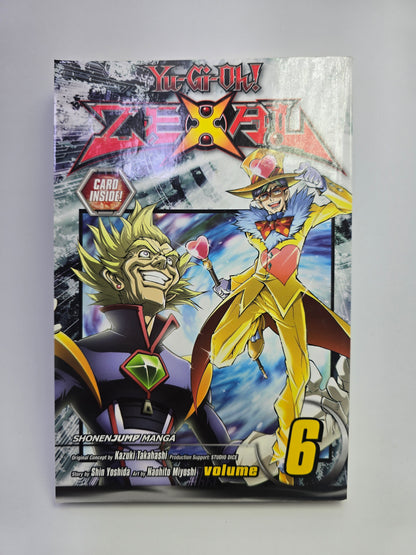 Yu Gi Oh ZEXAL Vol 6 manga knygos viršelis su spalvingais personažais   