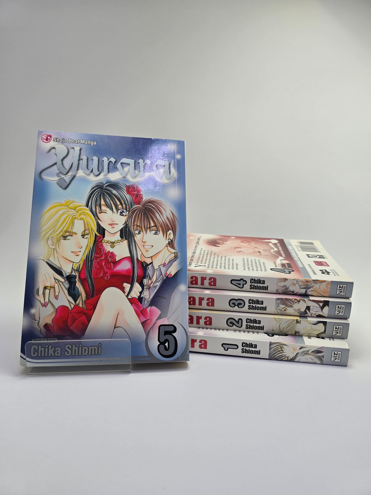 Yurara Vol 1-5 Chika Shiomi Shojo Beat manga anglu kalba