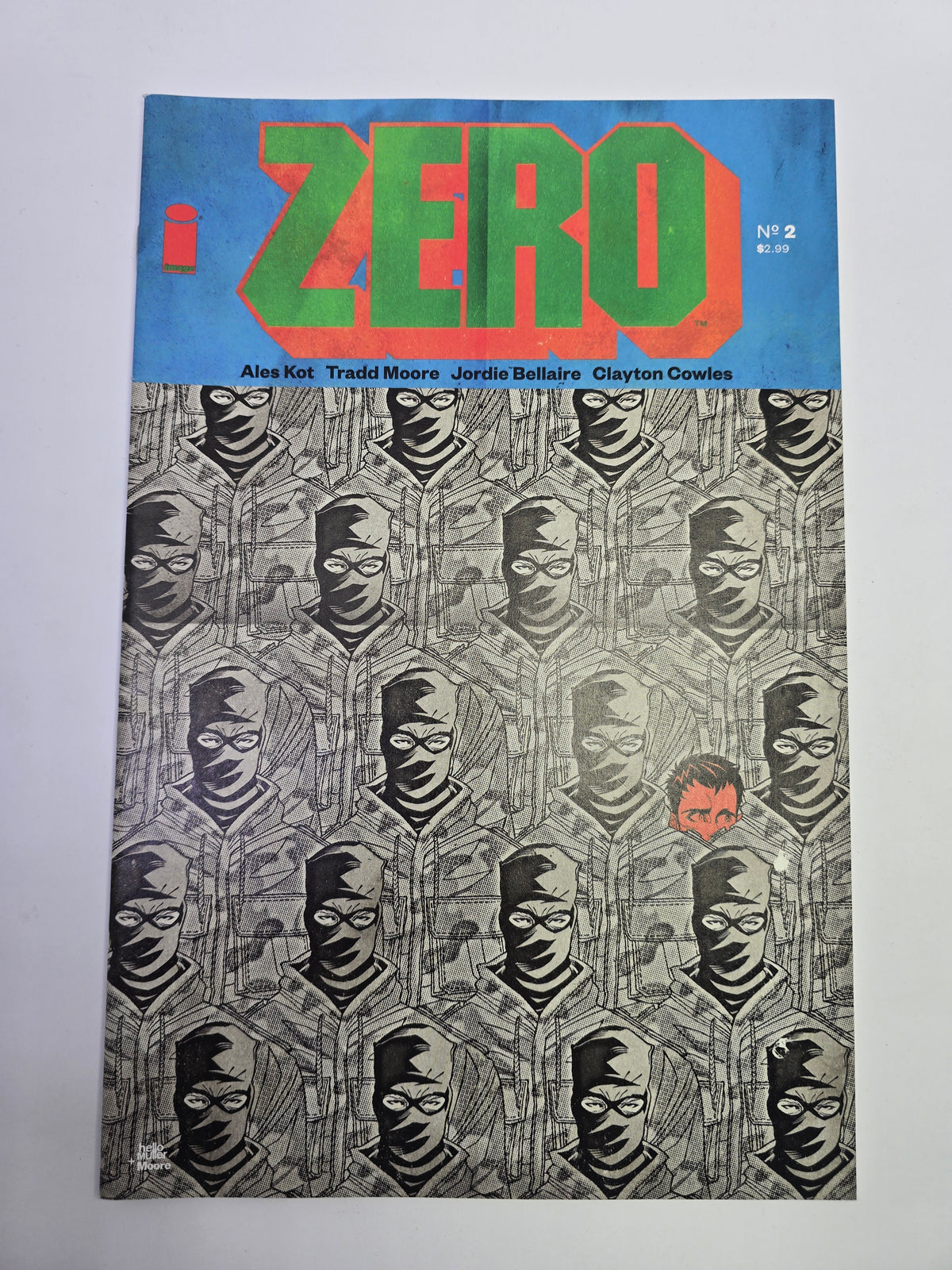 Zero #2 Image Comics komikso viršelis su Tradd Moore iliustracija 