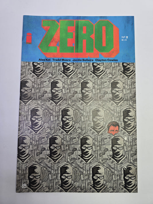 Zero #2 Image Comics komikso viršelis su Tradd Moore iliustracija 