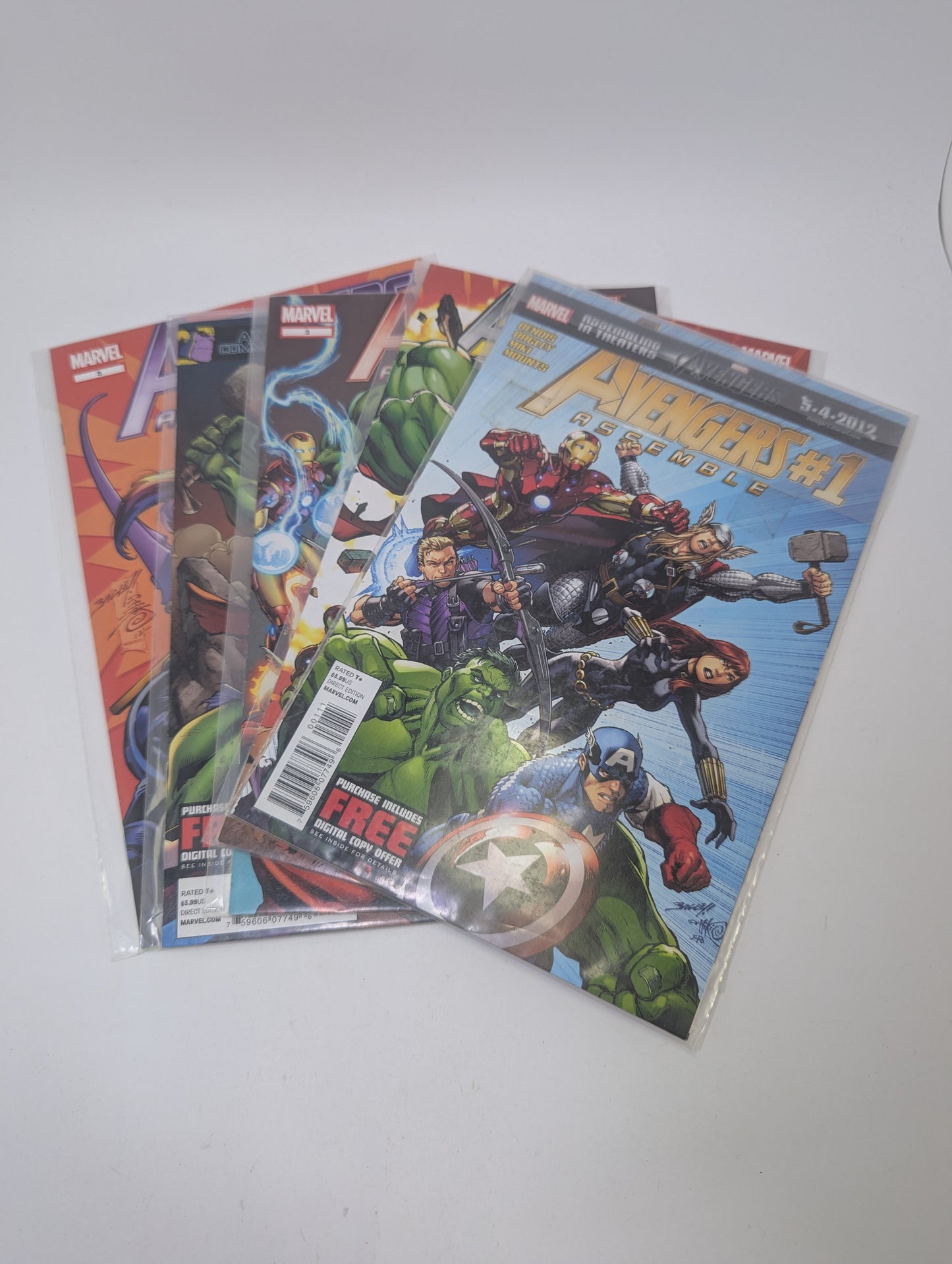  Avengers Assemble #1-5 komiksų rinkinys anglų kalba – Marvel superherojų komandos nuotykiai