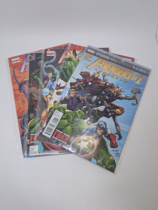  Avengers Assemble #1-5 komiksų rinkinys anglų kalba – Marvel superherojų komandos nuotykiai
