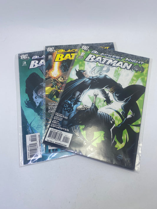  Blackest Night: Batman #1–3 – tamsi DC Comics mini serija apie Batman kovą su prisikėlusiais mirusiaisiais, anglų kalba