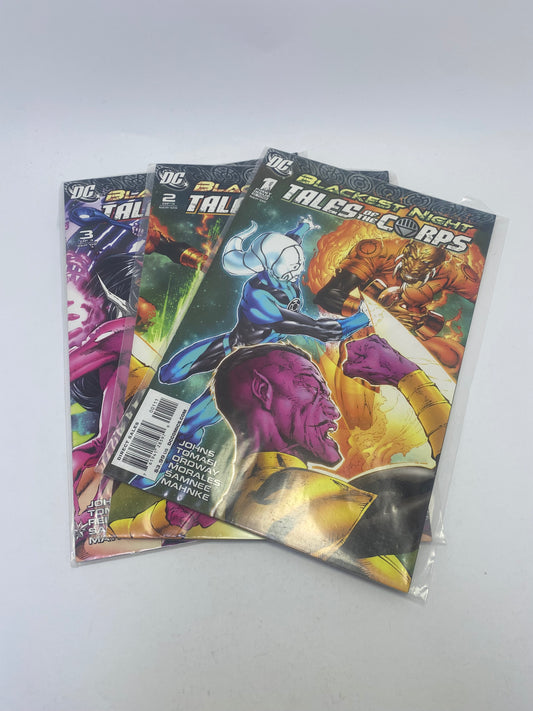  Blackest Night: Tales of the Corps #1–3 – DC Comics mini serija apie Žaliąją Laterną korpuso kovas su tamsa, anglų kalba