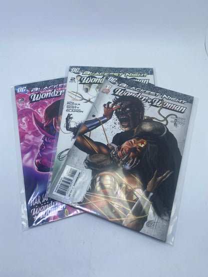  Blackest Night: Wonder Woman #1–3 – dramatiška DC Comics mini serija apie Wonder Woman kovą su tamsosiomis jėgomis, anglų kalba