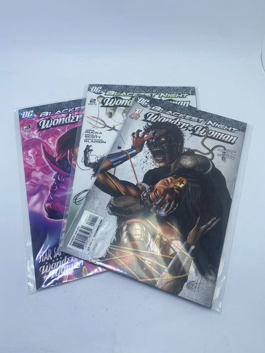  Blackest Night: Wonder Woman #1–3 – dramatiška DC Comics mini serija apie Wonder Woman kovą su tamsosiomis jėgomis, anglų kalba