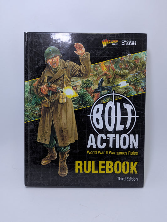Bolt Action: Rulebook knyga, skirta Antrojo pasaulinio karo stalo žaidimui, Warlord Games.