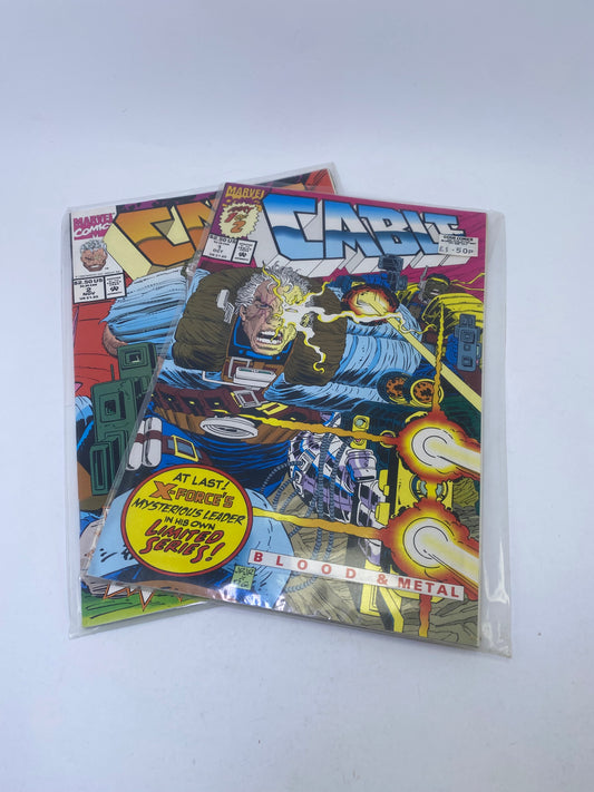  Cable #1–2 (1992) – Marvel serija apie mutanto ir laiko keliautojo Cable nuotykius, anglų kalba