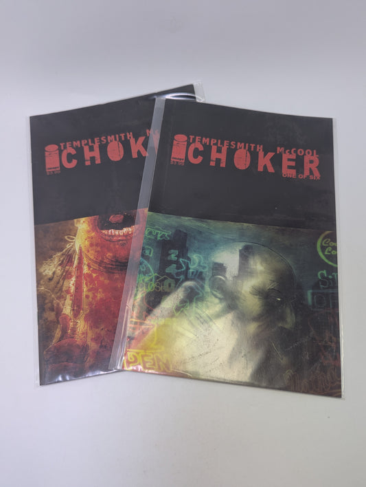  Choker 1–2 komiksų rinkinys anglų kalba – tamsus kriminalinis trileris su noir atmosfera