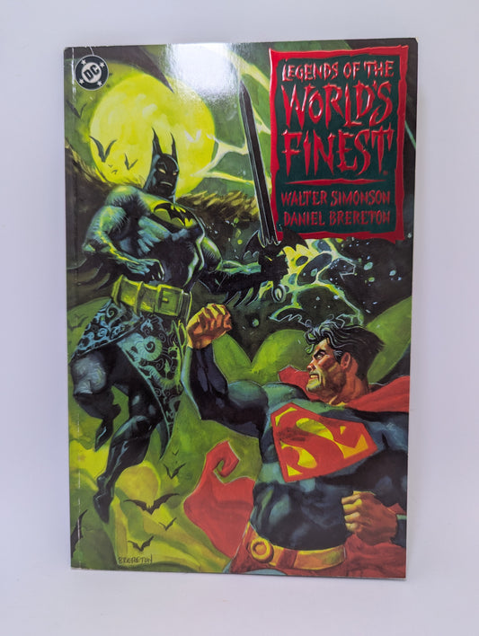 DC Comics grafinė novelė Legends of the World's Finest, Book 3, su Supermeno ir Betmeno tematika.