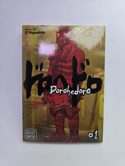 Dorohedoro Vol. 1 mangos viršelis anglų kalba