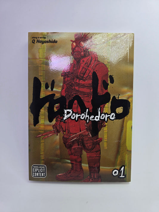 Dorohedoro Vol. 1 mangos viršelis anglų kalba