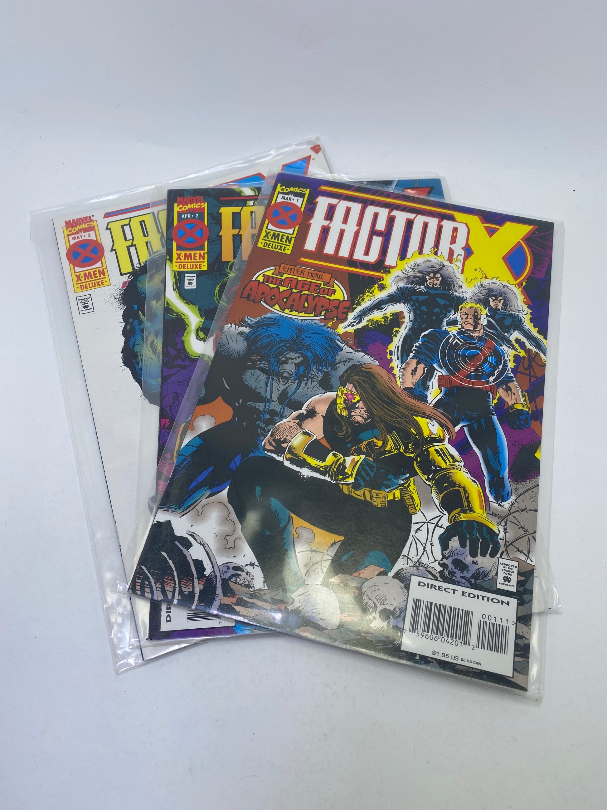 Factor X #1-3 – Marvel „Age of Apocalypse“ komiksų rinkinys anglų kalba