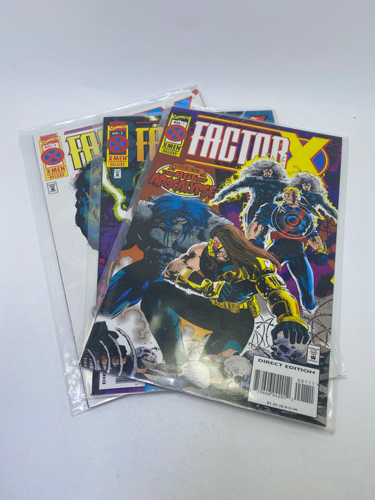 Factor X #1-3 – Marvel „Age of Apocalypse“ komiksų rinkinys anglų kalba