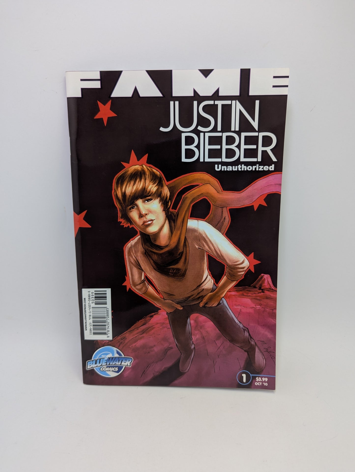  Fame: Justin Bieber 2010 komiksas anglų kalba – iliustruota žvaigždės biografija