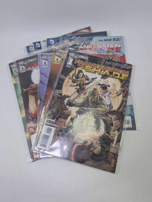  Frankenstein, Agent of S.H.A.D.E. #1–9 komiksų rinkinys anglų kalba – DC siaubo ir veiksmo serija