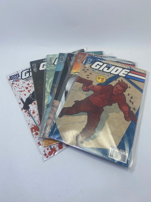  G.I. Joe: Origins #1–5, 12, 19 – komiksų rinkinys apie G.I. Joe narių kilmę, anglų kalba