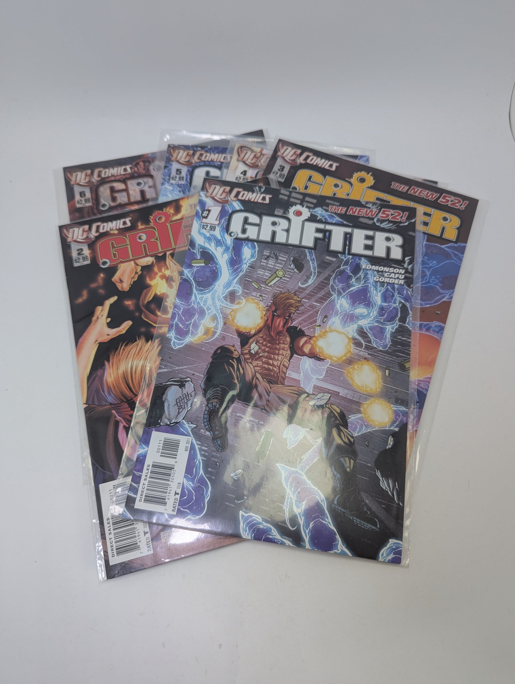  Grifter #1–6 komiksų rinkinys anglų kalba – DC antiherojus ir paslaptingos grėsmės