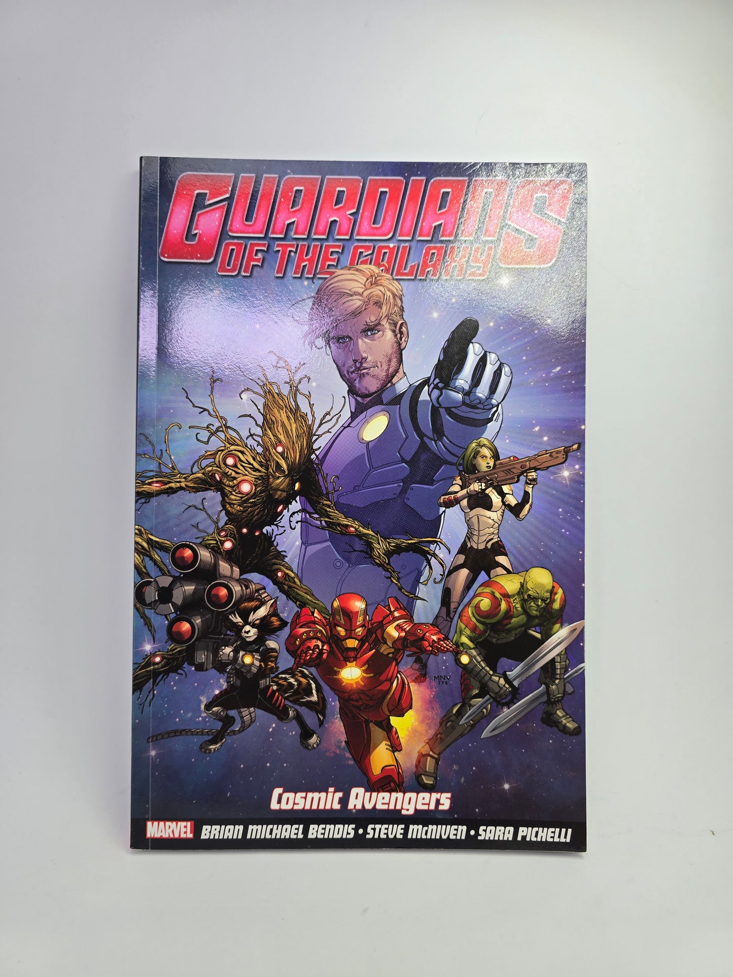 Guardians of the Galaxy Volume 1 Cosmic Avengers grafinės novelės viršelis anglų kalba