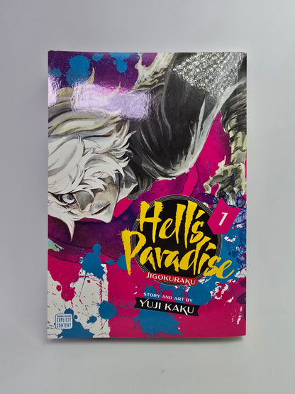 Hell's Paradise Vol. 1 mangos viršelis anglų kalba