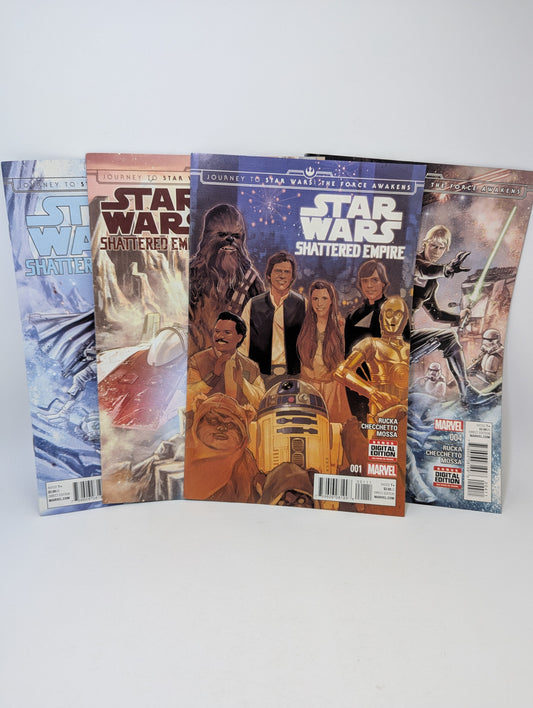  Journey to Star Wars The Force Awakens Shattered Empire 1–4 komiksų rinkinys anglų kalba – imperijos griuvėsiai ir nauji herojai
