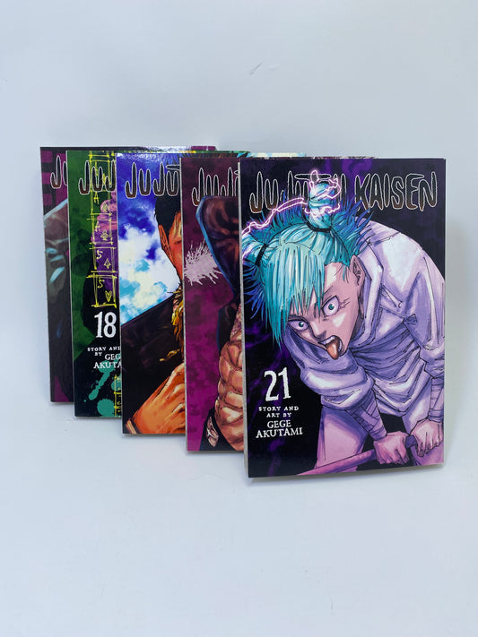 Jujutsu Kaisen Vol. 17–21 manga rinkinys VIZ Media anglų kalba