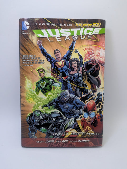 Justice League: Forever Heroes, Vol. 5 grafinės novelės viršelis su Crime Syndicate nariais.